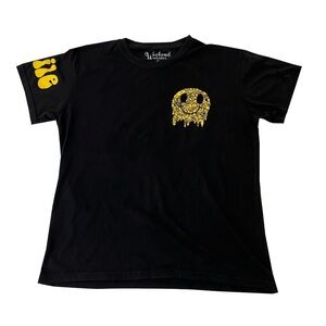 Weekend Warrior Black &‎ Yellow SMILE Graphic T-Shirt